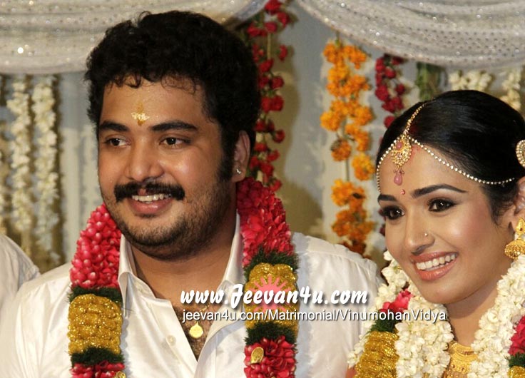 Vinu Mohan Vidya Marriage Photos